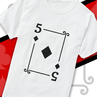Uppspelningskort: 5 Diamanter kort 5 kort T Shirt