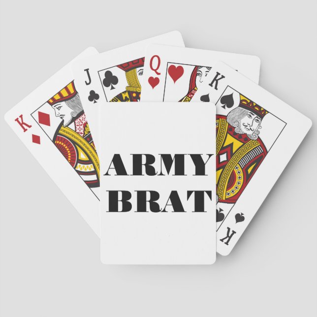 Uppspelningskort Armé Brat Kortlek (Baksidan)