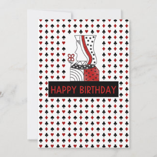 Uppspelningskort - BIRTHDAY-kort Tack Kort