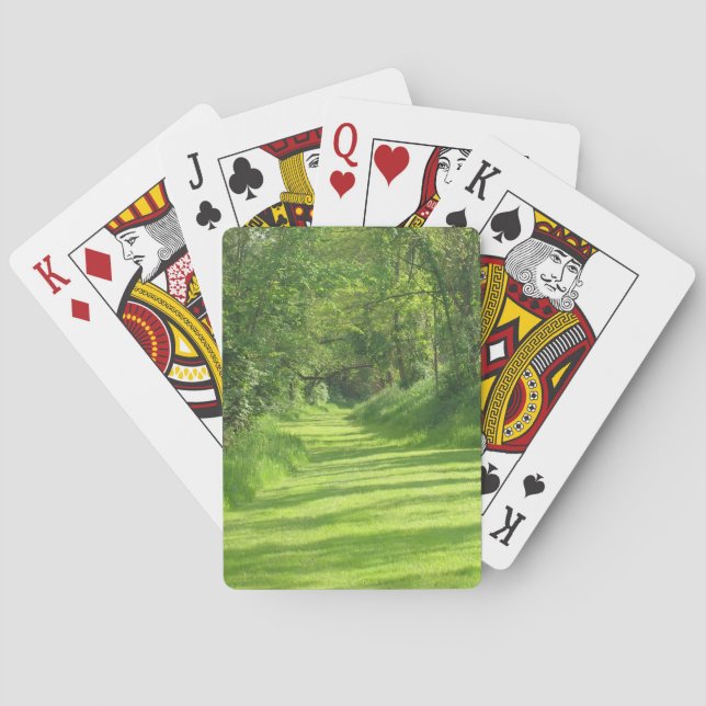 Uppspelningskort "Emerald Väg" Casinokort (Baksidan)