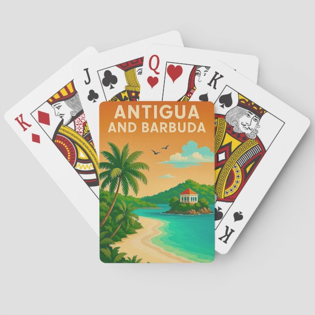 Uppspelningskort för Antigua och Barbuda Casinokort (Baksidan)