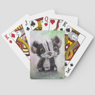 Uppspelningskort för baby Skunk Casinokort