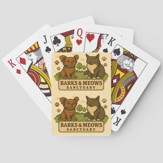 Uppspelningskort för Bark och Medel Casinokort (Baksidan)