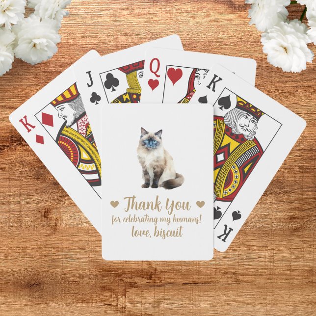Uppspelningskort för Cat Wedding-favoriter Casinokort (Skapare uppladdad)