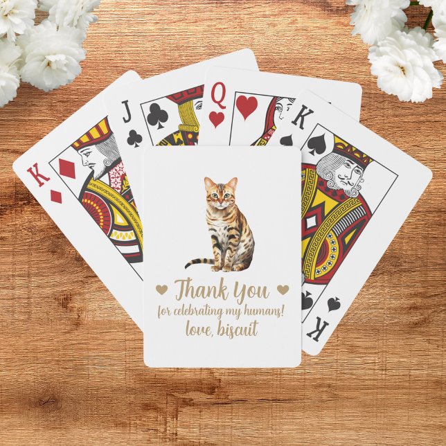 Uppspelningskort för Cat Wedding-favoriter Casinokort (Skapare uppladdad)