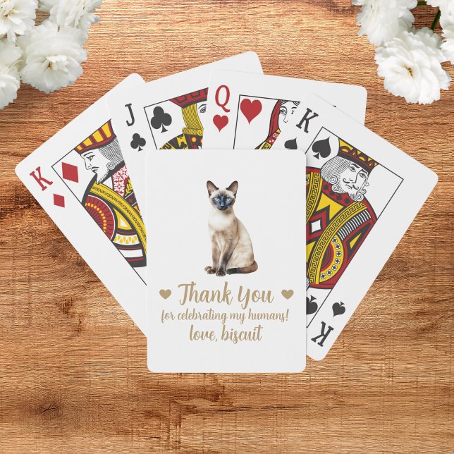 Uppspelningskort för Cat Wedding-favoriter Casinokort (Skapare uppladdad)