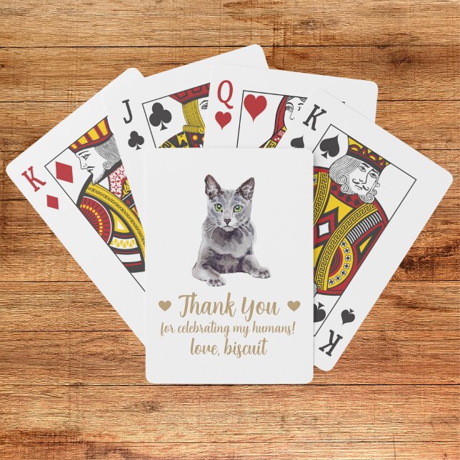 Uppspelningskort för Cat Wedding-favoriter Casinokort (Skapare uppladdad)