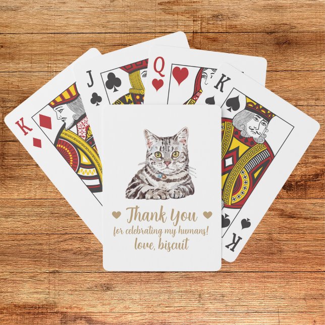 Uppspelningskort för Cat Wedding-favoriter Casinokort (Skapare uppladdad)