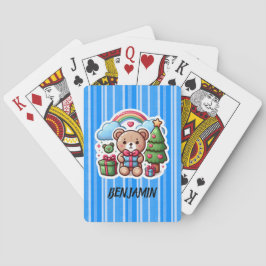 Uppspelningskort för Cute Nalle Personlig Casinokort