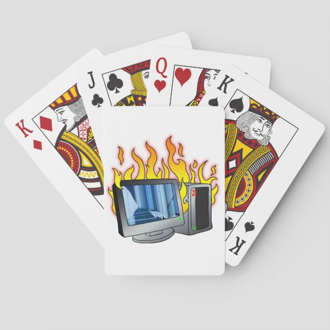 Uppspelningskort för datorbrand casinokort (Baksidan)