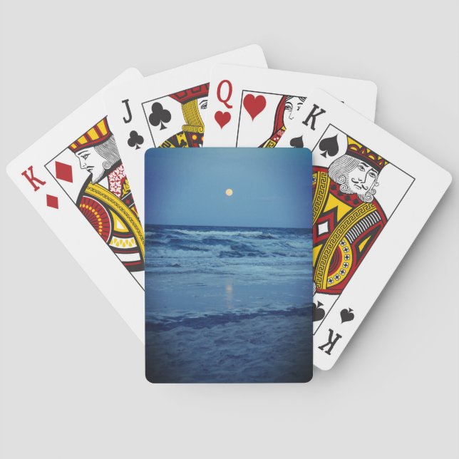 Uppspelningskort för Daytona-persikor, fullmåne Casinokort (Baksidan)