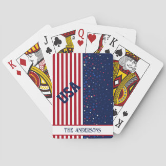 Uppspelningskort för den amerikanska patriotiska f casinokort
