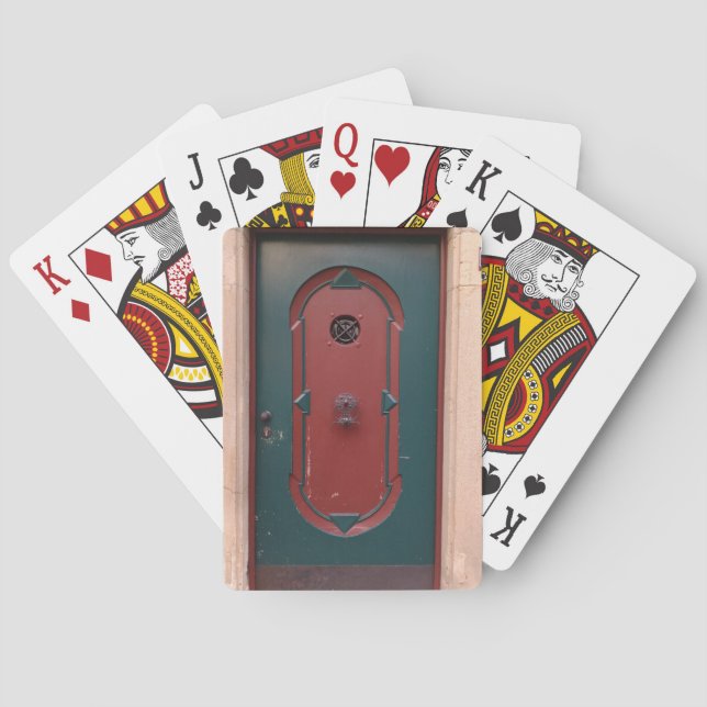 Uppspelningskort för dörrfoto, klassiskt spel kort (Baksidan)