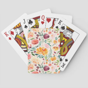Uppspelningskort för elegantens Blommigt Casinokort