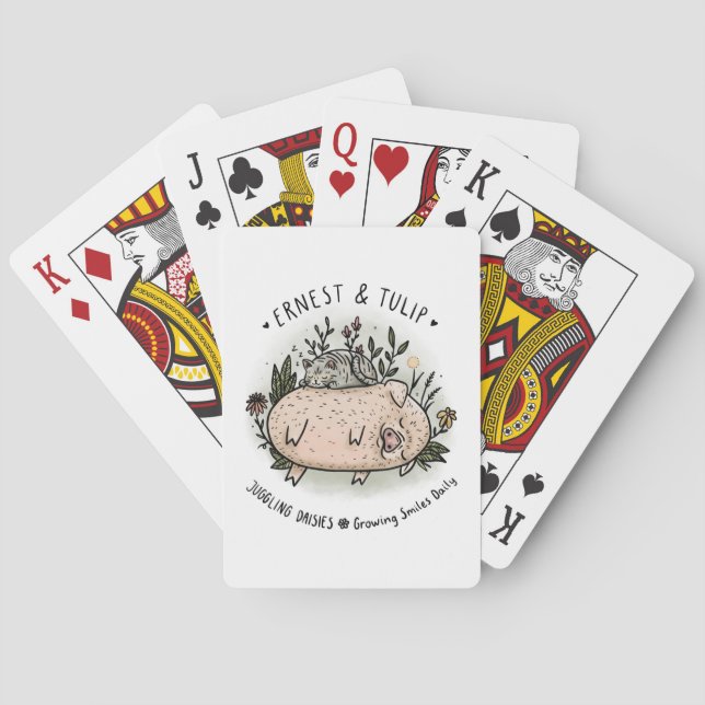 Uppspelningskort för Ernest och Tulip Casinokort (Baksidan)