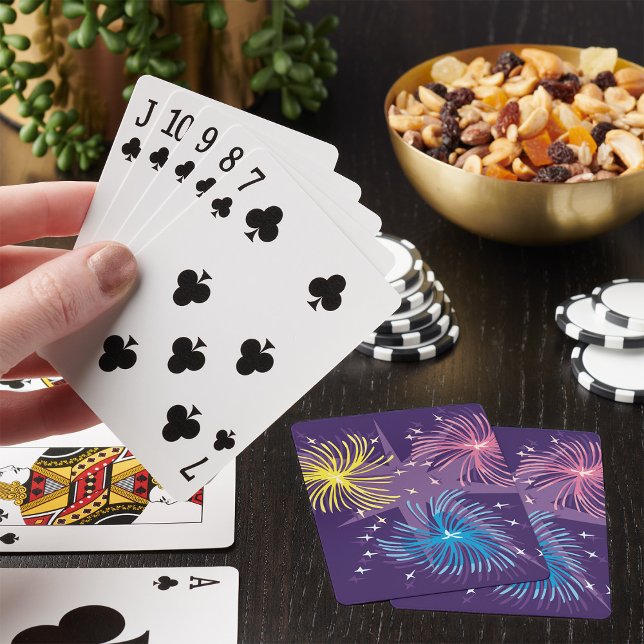 Uppspelningskort för Fireworks Visning Casinokort (Skapare uppladdad)