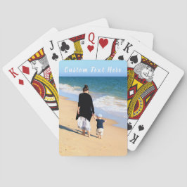 Uppspelningskort för fototext i fotopresentationen casinokort