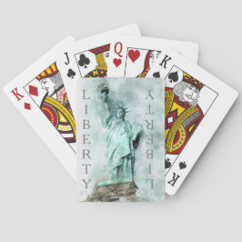 Uppspelningskort för frihetsgudinnan casinokort