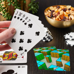 Uppspelningskort för Geometric Cububle-spel Casinokort