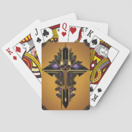 Uppspelningskort för gotisk skull casinokort