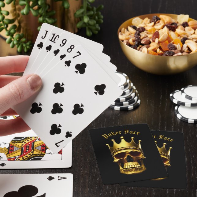 Uppspelningskort för Guld Skull Casinokort (På plats)