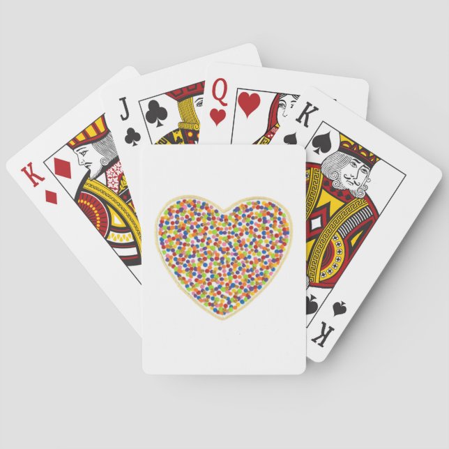 Uppspelningskort för hjärta casinokort (Baksidan)