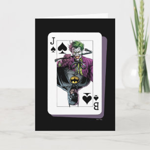 Uppspelningskort för Joker- och Batman-stavningar Kort
