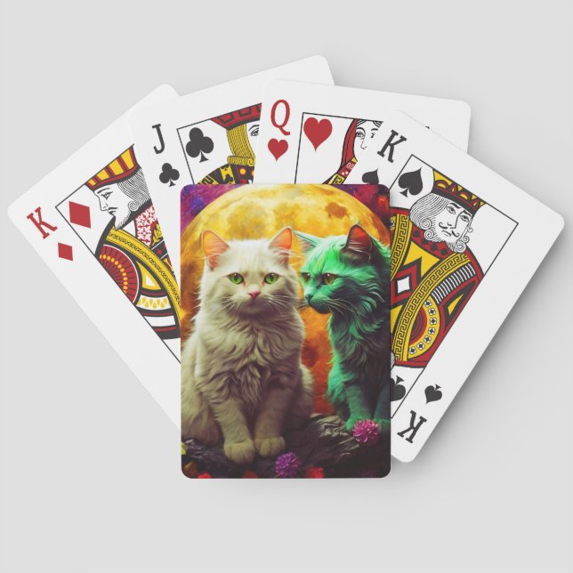 Uppspelningskort för kattlover casinokort (Baksidan)