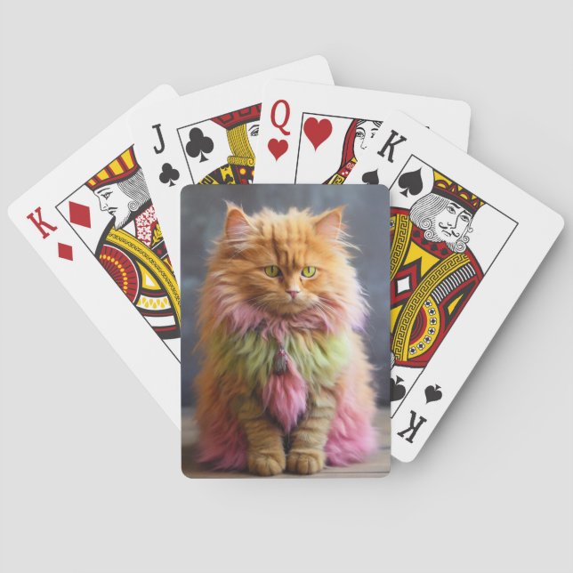 Uppspelningskort för kattlover casinokort (Baksidan)