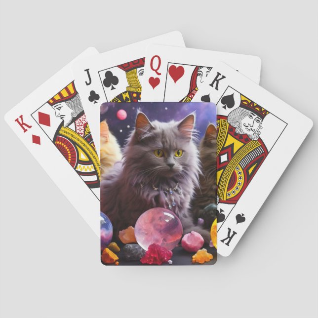 Uppspelningskort för kattlover casinokort (Baksidan)
