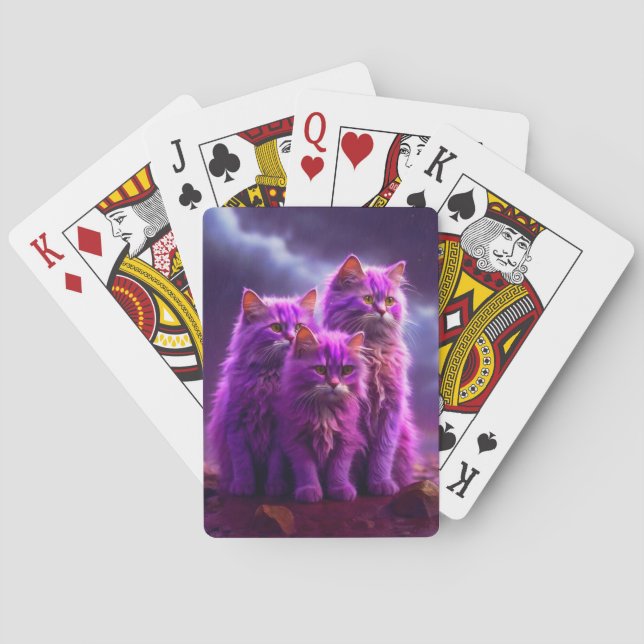 Uppspelningskort för kattöverdrag casinokort (Baksidan)