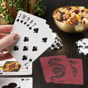Uppspelningskort för kinesiska drakar casinokort