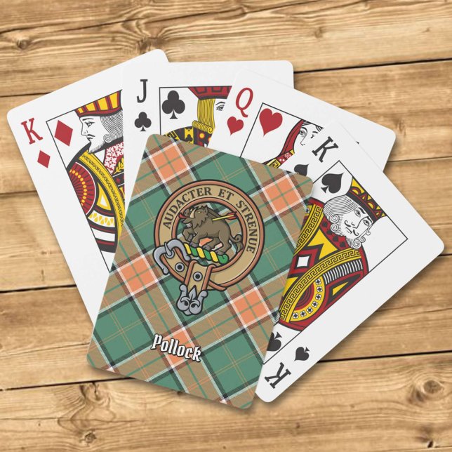 Uppspelningskort för klan Pollock Vapensköld Casinokort (Skapare uppladdad)