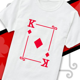Uppspelningskort för Kung Diamonds-kort Kung T Shirt