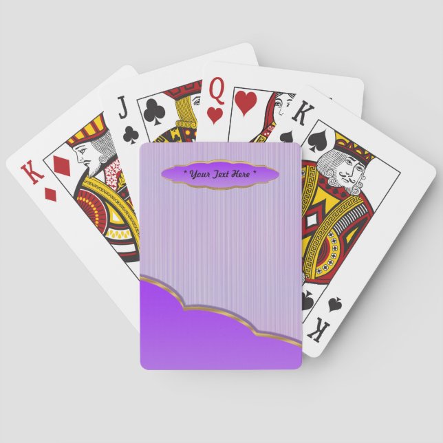 Uppspelningskort för lavender casinokort (Baksidan)