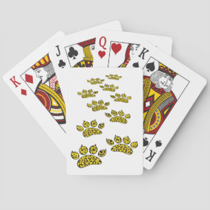 Uppspelningskort för leopard Paw Casinokort