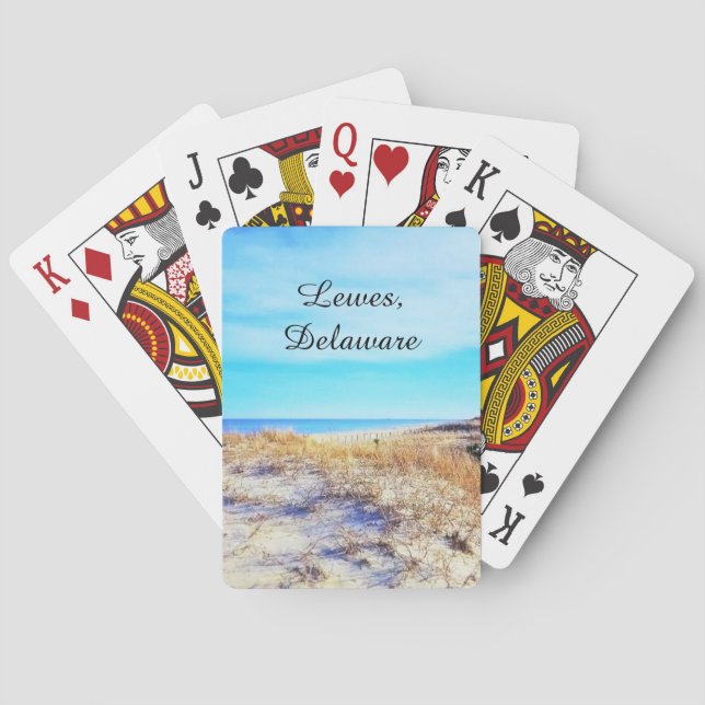 Uppspelningskort för Lewes Delaware Casinokort (Baksidan)