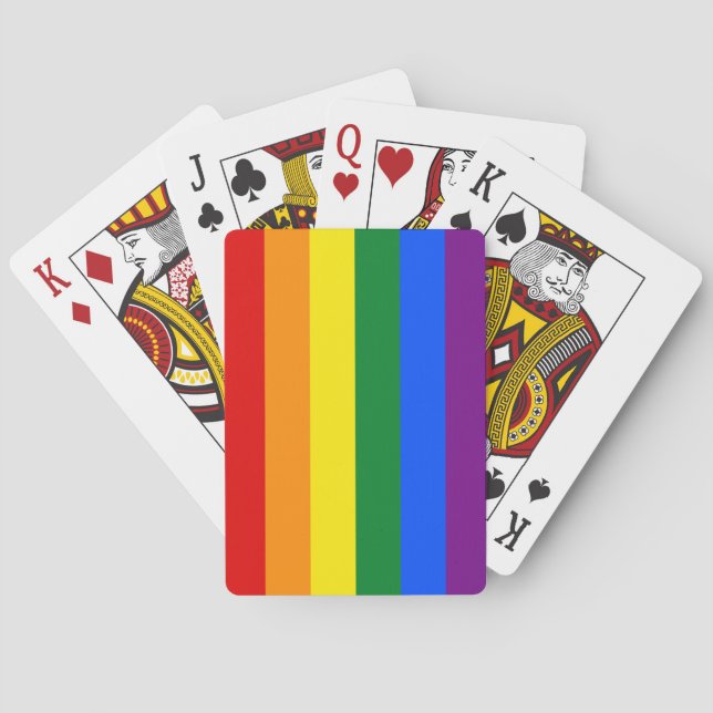 Uppspelningskort för lgbtq Bicycle® Poker Casinokort (Baksidan)
