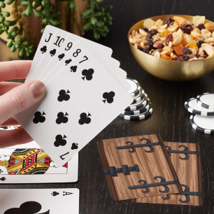 Uppspelningskort för medeltida trädörrar casinokort