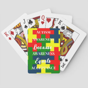 Uppspelningskort för medvetenhet om autism casinokort