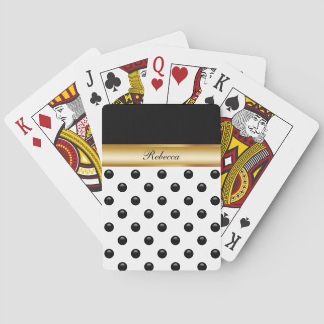 Uppspelningskort för monogram Personlig Casinokort (Baksidan)
