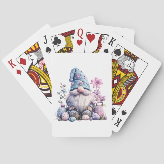 Uppspelningskort för påsk Gnome Casinokort (Baksidan)