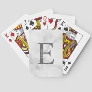 Uppspelningskort för personlig Monogram och Namn Casinokort