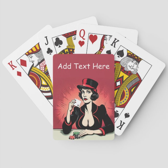 Uppspelningskort för personlig Poker Casinokort (Baksidan)