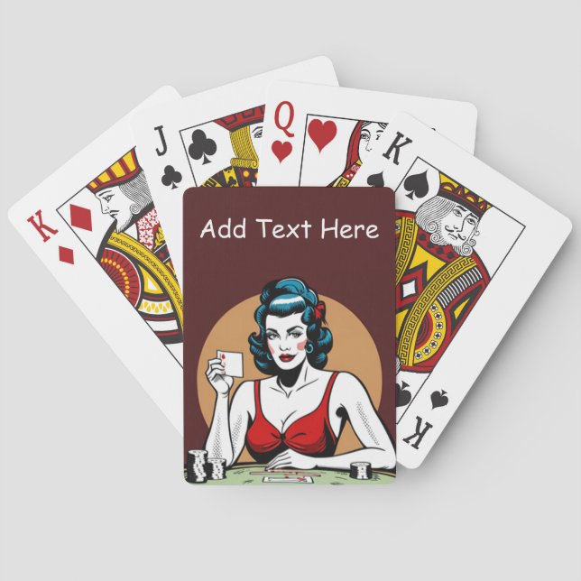 Uppspelningskort för personlig Poker Casinokort (Baksidan)