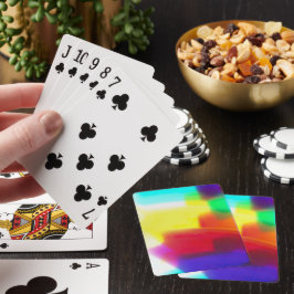 Uppspelningskort för primära regnbåge för abstrakt casinokort
