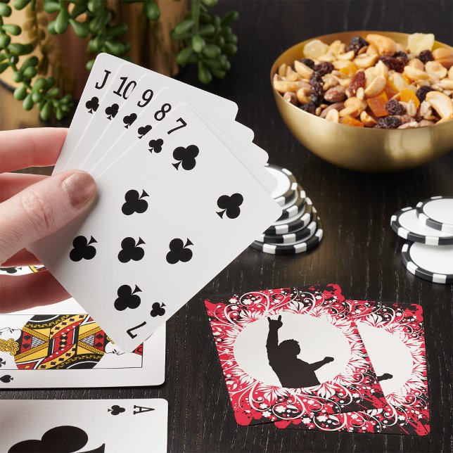 Uppspelningskort för Retro Singer Casinokort (Skapare uppladdad)