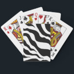 Uppspelningskort för Retro Zebra tryck Casinokort<br><div class="desc">Designen kommer från originalteckningen.</div>