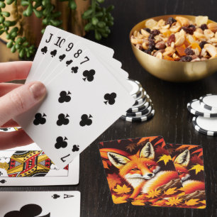 Uppspelningskort för röd räv casinokort