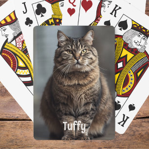 Uppspelningskort för sällskapsfoto Cat Mamma Gift Casinokort